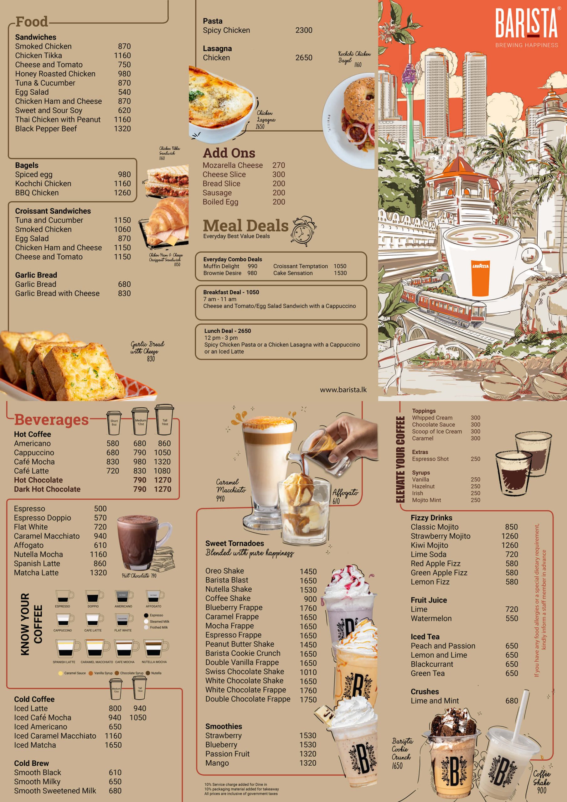 Menu – Barista