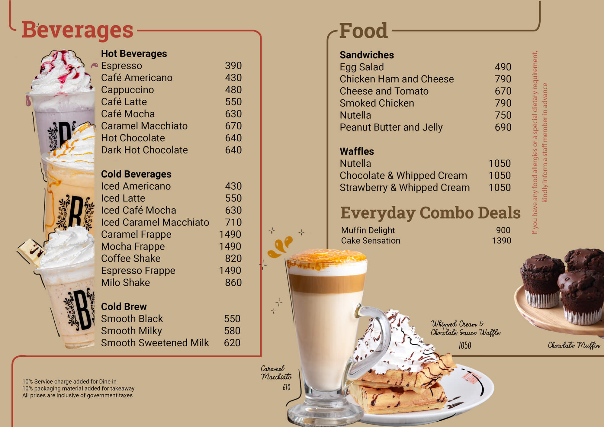 Menu – Barista